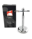 G.B.S Chrome Shaving Stand - Stylish Unbreakable Brush & Razor Holder for Daily Grooming - Ideal for Modern Bathrooms | International Shipping - Buy Online on GoSupps.com
