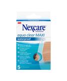 Nexcare Aqua Clear MAXI Waterproof Bandages 360 Count - 5 Plasters per Pack, 60mm x 88mm - Ideal for Minor Scratches, Wounds, and First Aid Kits - Buy Online on GoSupps.com