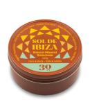 Sol de Ibiza Plastic Free SPF30 Mineral Sunscreen - 100g | Waterless Solid Sunscreen | Natural Ingredients | Vegan | Non-Nano Zinc Oxide | for Adults & Kids - Buy Online on GoSupps.com