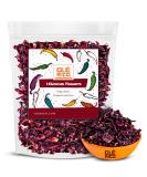 Ole Rico Dried Hibiscus Flowers 4 oz - Perfect for Hibiscus Tea - 100% Natural, Cut and Sifted - Resealable Bag - 4 Ounce Pack - Buy Online on GoSupps.com