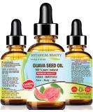 Buy 100% Pure Guava Seed Oil - Unrefined Cold Pressed for Face Skin Hair & Nails | Anti-Aging Vitamin C - 0.5 Fl. Oz. (15 ml - Buy Online on GoSupps.com