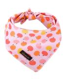 Aring Pet Dog Bandana - Cotton Pumpkin Triangle Neckerchief for Small & Large Dogs & Cats - Comfortable Pink Bibs - Buy Online on GoSupps.com
