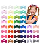 40 Pcs Baby Girls Bow Hair Ties | Elastic Hair Bands Ribbon Bows Hair Accessories for Kids & Toddlers - Buy Online on GoSupps.com