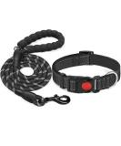 Haapaw Reflective Dog Collar - Padded Soft Neoprene Nylon for Small/Medium Dogs - XS (1-Pack) - Breathable & Durable Black - Buy Online on GoSupps.com