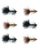 Balanced Leech Fly Collection - Size 8, Set of 6 - 2 Colors - Bead Head Jig Lake Streamer Wet Flies - Buy Online on GoSupps.com