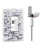 100pcs Zebra Nail Drill Bits & Sanding Bands - 240 Grit for Acrylic & Gel Nails | Upgrade 3.1mm Mandrel | Perfect for Manicures & Pedicures - Buy Online on GoSupps.com