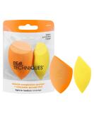 Real Techniques Miracle Complexion Sponge + Concealer Sponge Duo Makeup Blending Sponges For Foundation & Concealer Offers Light To Medium Coverage Natural Dewy Makeup Latex-Free Foam 2 Count 2 count (Pack of 1) Miracle Complexion Sponge and Concealer Spo - Buy Online on GoSupps.com