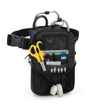 Trunab Vet Nurse Pouch with Multiple Pockets Nurse Waist Bag Fanny Pack with Adjustable Waist Strap for Stethoscope Scissors and Other Medical Supplies Black - Patented Design Black 1 - Buy Online on GoSupps.com