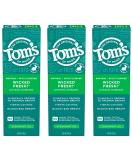 Tom's of Maine Wicked Fresh! Natural Anticavity Fluoride Toothpaste - 3 Pack Spearmint 4 oz - International Shipping - Buy Online on GoSupps.com