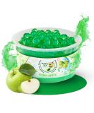 Bubble Tea Express - Fruity Popping Boba Pearls Green Apple 490g | Vegan & Gluten-Free Fruit Juice Beads | Perfect for Bubble Tea Lovers - Buy Online on GoSupps.com