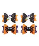 Beaupretty Halloween Bowknot Hair Clips - 4 Pcs Glitter Spider Hair Accessories for Kids - Buy Online on GoSupps.com
