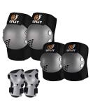 Kids Protective Gear Set - Knee Pads, Elbow Pads, Wrist Guards for Roller Skating, Cycling, Skateboard - Ages 2-7 - Black - Buy Online on GoSupps.com
