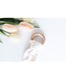 MITTEEZ Organic Wood Baby Teether with Absorbent Cloth - Natural - Buy Online on GoSupps.com