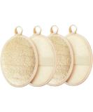 4 Piece Natural Luffa Sponge Set Deep Cleaning Shower & Bath Sponges for Healthy Skin - Buy Online on GoSupps.com