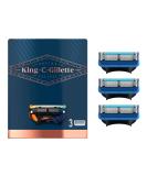 King C. Gillette Men's Shave & Edging Razor Blades - Pack of 3 Refills with Precision Trimmer - Buy Online on GoSupps.com