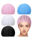 Chuarry 4 PCS Mesh Sleep Bonnet Set for Women - White, Pink, Blue, Black - Buy Online on GoSupps.com