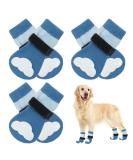 Buy Kuoser Dog Socks - 3 Pairs Anti-Slip Paw Protection for Hardwood Floors | Blue M M - 6-Pack - Buy Online on GoSupps.com