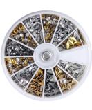 Forten 600pcs 3D Silver Nail Art Stud Wheel - Manicure Style 1 - Buy Online on GoSupps.com