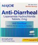 Major Anti-Diarrheal Loperamide 2mg Blister Packed Capsules (24 ct) - Pack of 1 - Buy Online on GoSupps.com