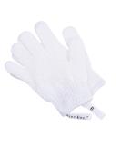 Fine Lines Exfoliating Shower Gloves White | Dead Skin Remover Mitt for Bath Scrub | Body Scrub Gloves with Hanging Hoops - Buy Online on GoSupps.com
