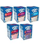Pop Tarts Frosted Variety Pack, Strawberry, Raspberry, Blueberry, Cherry, and Wild Berry, 13.5 Ounce (Pack of 5) - with Two MYD Lollipops - Buy Online on GoSupps.com