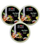Lyan Mekong River Banh Trang Vietnamese Rice Paper Round 22cm - 300g - Pack of 3 | Gluten-Free | Vegan | Halal | 100% Natural Rice Paper 300g (Pack of 3) - Buy Online on GoSupps.com