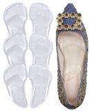 High Arch Support Inserts for Men & Women | Flat Feet Relief & Plantar Fasciitis Support - 3 Pairs (4.8 x 2.6 - Buy Online on GoSupps.com