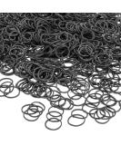 JIANYI 1200 Pack Mini Rubber Bands - Small Soft Elastic Hair Ties for Kids, Toddlers, Braids, Ponytails - Black - Buy Online on GoSupps.com
