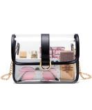 Vorspack Clear Crossbody Bag - Stadium Approved Clear Purse for Women - Ideal Gift for Concerts and Sports Events - Black - Buy Online on GoSupps.com