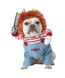 Deadly Doll Dog Costume Medium - Spooky Halloween Pet Outfit - Buy Online on GoSupps.com