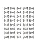 AUEAR 3D Nail Art Charms Bow Tie Rhinestones Crystal Pendants DIY Decoration - Silver 40 Pack - Buy Online on GoSupps.com