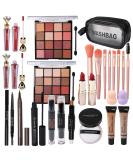 All-in-One Makeup Kit for Women Girls & Teens | 2x16 Color Eyeshadow Palette Foundation Eyeliner Lip Gloss & More | International Shipping Available - Buy Online on GoSupps.com