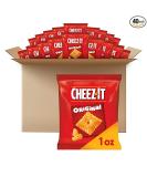 Cheez-It Baked Snack Cheese Crackers Original School Lunch Snacks 1 oz Bag (40 Bags)