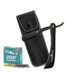 Schwertkrone Black Razor Handle + 100 Derby Blades | Premium International Shipping - Buy Online on GoSupps.com