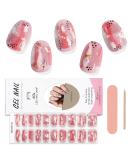Ebanku 20pcs Rose Gold Foil UV Gel Nail Film - Self-Adhesive Nail Wraps & Stickers with Nail File for Women & Girls - Buy Online on GoSupps.com