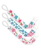 Liname Neutral Pacifier Clip - 3 Pack Binky Holders for Boys & Girls - Pink Owls Design - Baby Pacifier Holder - Buy Online on GoSupps.com