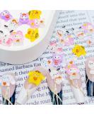 30PCS Kawaii Resin Nail Art Charms - Cute Animals & Sweet Candy 3D Decoration for DIY - Buy Online on GoSupps.com