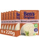 Buy BEN'S ORIGINAL Express Rice - Basmati & Jasmine Rice 6 Packs (6 x 220g) | Fast International Shipping - Buy Online on GoSupps.com