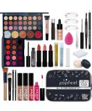 PHOEBE Makeup Set for Women | All-in-One Multi-Purpose Makeup Kit with Eyeshadow Lip Gloss Brushes & More | International Shipping Available - Buy Online on GoSupps.com