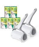 Extra Sticky Lint Roller for Animal Hair - 300 Sheets 2 Handles & 5 Refills | Ideal for Clothing Furniture & Carpet - Buy Online on GoSupps.com