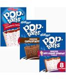 Breakfast Toaster Bundle Containing Kellogg's Pop Tarts Frosted Strawberry Chocotastic and Hot Fudge Sundae 384g Each (3 Pack) - Buy Online on GoSupps.com