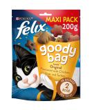 Felix Goody Bag Cat Treats Original Mix 200g Pack of 5 Original Mix 200 g (Pack of 5) - Buy Online on GoSupps.com
