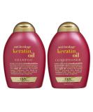 OGX Anti-Breakage Keratin Oil Shampoo & Conditioner - 13 oz | Strengthen & Nourish Hair | International Shipping Available - Buy Online on GoSupps.com