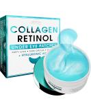 Retinol Collagen Under Eye Patches - Reduce Puffiness & Dark Circles | Anti-Aging Skin Treatment - 60 Gel Pads - Buy Online on GoSupps.com