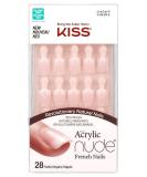 KISS Acrylic Nude French Nails - 64269 Serenity | Buy Online & Ship Internationally - Buy Online on GoSupps.com