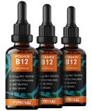 Vitamin B12 Drops - 3x1800 Drops | Bioactive Methylcobalamin 500mcg - Vegan Preservative-Free Lab-Tested  - Buy Online on GoSupps.com