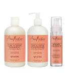 SheaMoisture Curl & Shine Shampoo Conditioner & Mousse for Curly Hair Sulfate-Free Anti-Frizz Coconut & Hibiscus - International Shipping Available - Buy Online on GoSupps.com