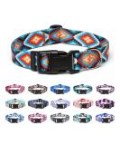 Suredoo Adjustable Dog Collar - Soft Nylon for Small & Medium Dogs (M Size 33-55 cm Neck) - Comfort & Style in New Geometry Design - Buy Online on GoSupps.com