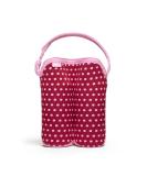 Bottle Buddy Two-Bottle Tote in Baby Pink Mini Dots | Perfect Carry-All for Moms On-The-Go - Buy Online on GoSupps.com
