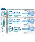 Sensodyne Pronamel Regime Kit - 3x Gentle Whitening Cool Mint Toothpaste 75ml, 1x Toothbrush - Daily Oral Care Regimen for Enamel Protection - 4 Count Pack - Buy Online on GoSupps.com
